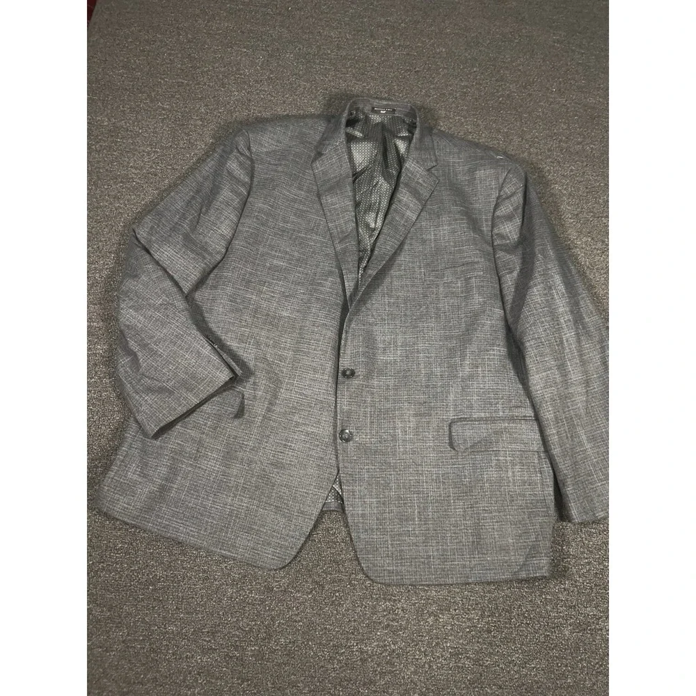 Shaquille O'neal Blazer Jacket Men 54R Gray Plaid Sport Coat XLG